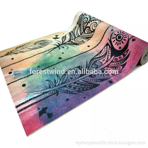 Colorful Eco Friendly Custom Digital Printed PVC Yoga Mat